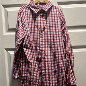 Men's Red Plaid Shirt